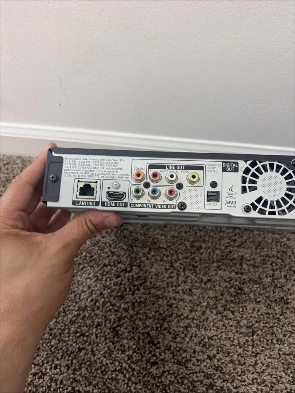 Sony BDP-S360 1080p Blu-Ray Disc/DVD Player + Power Cord TESTED